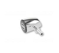 FANalino di coda a LED HIGHSIDER ROCKET CLASSIC, luce del freno, segnale di svolta, argento