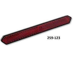 HIGHSIDER Rückstrahler mit M5 Gewindebolzen male Nero Rosso