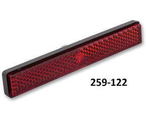 HIGHSIDER Rückstrahler mit M5 Gewindebolzen male Nero Rosso