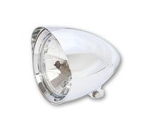 Highsider Scheinwerfer Classic 1 m. Schirm, 5 3/4" H4, Chrom