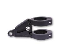 HIGHSIDER Set portalampada cnc in alluminio EXTEND per í ̃ 42-43 mm, lunghezza regolabile, nero, nero