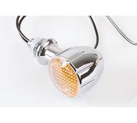 HIGHSIDER Smart Arizona Bulb Mini Indicatore Corpo Cromato / Lente Arancione (Coppia), Anteriore e Posteriore