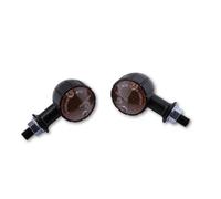 HIGHSIDER Smart Arizona Bulb Mini Indicatore Corpo Nero / Lente Arancione (Coppia), Anteriore e Posteriore, giallo