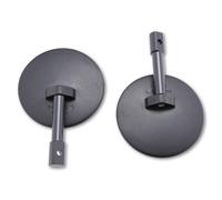 HIGHSIDER smart Bar End Specchio SuperBike Nero (Coppia), nero