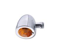 HIGHSIDER Smart Bullet Bulbo Piatto Indicatore Corpo Cromato / Lente Arancione (1pz), Anteriore e Posteriore, giallo