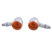 HIGHSIDER Smart Bullet Lampadina Indicatore Corpo Cromato / Lente Arancione (coppia), anteriore e posteriore, giallo