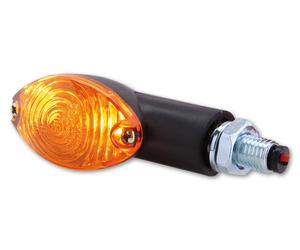 HIGHSIDER Smart Cateye Bulb Mini Indicatore Corpo Nero / Lente Arancione (Coppia), Anteriore e Posteriore