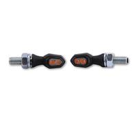 HIGHSIDER smart Crumb Indicatore LED Nero/Fumo Omologato E (coppia), nero