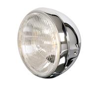 HIGHSIDER smart Faro da 7 pollici in stile britannico cromato omologato E (1 pz), nero