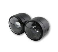 HIGHSIDER smart Faro Doppio LED Nero Montaggio Laterale, Omologato E (1pz)