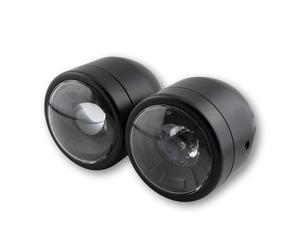 HIGHSIDER smart Faro Doppio LED Nero Montaggio Laterale, Omologato E (1pz), nero