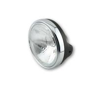 HIGHSIDER smart Faro LTD da 7 pollici H4 Inserto H4 nero con vetro goffrato, omologato E (1 pz), nero