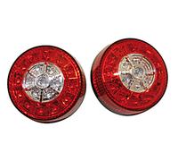 HIGHSIDER smart LED Fanale posteriore/indicatore per ATV nero/rosso 3in1, E-Approved (coppia), rosso