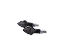 HIGHSIDER Corpo indicatore LED Smart Rock Nero / Lente fumé (coppia), anteriore e posteriore, nero