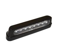 HIGHSIDER smart LED Luce Targa Nero/Fumo in plastica ABS, Lunga (1pz), nero