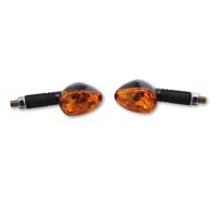 HIGHSIDER smart Little Duke Indicatore Nero/Arancione E-Approved (coppia), nero