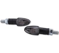 HIGHSIDER smart Lizzard Indicatore LED Nero/Fumo Omologato E (coppia), nero
