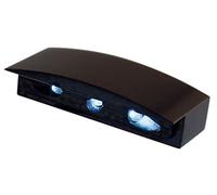 HIGHSIDER smart Micro LED Luce Targa Nera Con Alloggiamento In Alluminio (1pz), nero