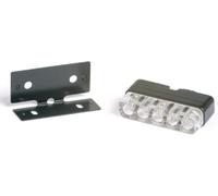 HIGHSIDER smart Mini LED Luce Targa Nero (1pz), nero