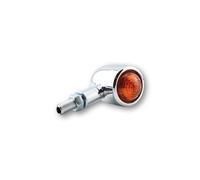 HIGHSIDER Smart Old School Typ 1 Lampadina Indicatore Corpo Cromato / Lente Arancione (Coppia), Anteriore e Posteriore