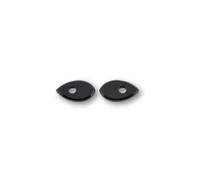 HIGHSIDER smart Piastre di Montaggio Distanziale Indy Alluminio Nero, Per Honda, nero
