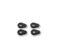 HIGHSIDER smart Piastre di Montaggio Distanziale Indy Alluminio Nero, per Yamaha, nero