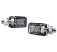 HIGHSIDER smart Picco Indicatore LED Nero/Trasparente Omologato E (coppia), trasparente