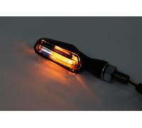 HIGHSIDER smart SCURO 2in1 Indicatore LED con luce di posizione, lente somke, nero