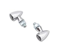 HIGHSIDER smart Sixteen Bullet Indicatore LED Cromato/Fumo Omologato E (coppia), nero