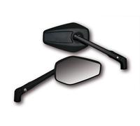 HIGHSIDER smart Specchietto Manubrio Booster 2 Nero (Coppia), nero