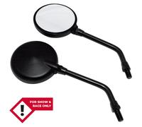 HIGHSIDER smart Specchietto Manubrio Mini Nero (Coppia), nero