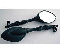 HIGHSIDER smart Specchietto Manubrio Universale Nero Con Snodo (Coppia), nero