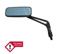 HIGHSIDER smart Specchio Manubrio Nero Quadrato (Coppia), blu