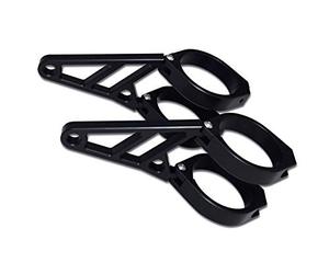 Highsider Supporto per lampada CNC impostato per 47-49-50-52-54 mm (Black)