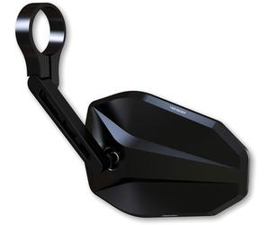 Highsider Victory, specchio bar end corto male Nero Opaco