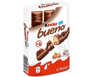 Highspirit Kinder Bueno Milk Chocolate, 43g (Pack of 6)