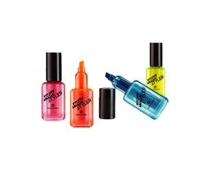 HighStylers Evidenziatori polacchi I colori neon sono giallo arancione rosa e bl