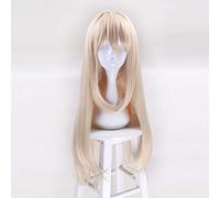 Hight Quality Violet Evergarden Wig Long Wave Blonde Heat Resistant Synthetic Hair Perucas Cosplay Wigs + Wig Cap