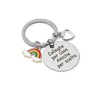 Hightopup Portachiavi idee regalo collega Portachiave regalo collega donna uomo colleghe amicizia Porta chiavi regalo per colleghi che va via grazie pensione regali per colleghe amica maestra