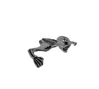 Highway Hawk - Paralume decorativo a forma di teschio, misura grande, colore: argento antico per lampada liscia, larghezza 100 mm, 1 pezzo