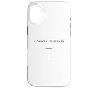 Highway To Heaven Cross - Cristiano minimalista Gesù Cristo Custodia per iPhone 16 Plus