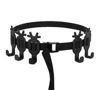 Highwild Treestand - Set di 5 ganci per ingranaggi da caccia, con gancio multiplo, senza parti in plastica, sul tuo albero in pochi secondi, colore: nero