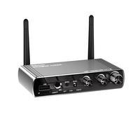 HiGi® LY18 Trasmettitore e Ricevitore Hi-Fi Bluetooth V5.4 (Convertitore Audio DAC) Scatola metallica, telecomando, portata 30m, 6 in 1