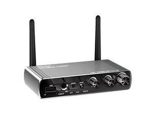 HiGi® LY18 Trasmettitore e Ricevitore Hi-Fi Bluetooth V5.4 (Convertitore Audio DAC) Scatola metallica, telecomando, portata 30m, 6 in 1