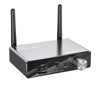 HiGi® LY35 - Ricevitore e trasmettitore Bluetooth V5.3 in uno, alloggiamento in metallo, con telecomando - portata 30 m, 6 in 1