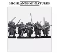 Higlands Miniature Chevaliers de Gallia Cavaliere Quest A Piedi 3D P