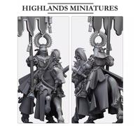 Higlands Miniature Chevaliers de Gallia Grande Banniere 2 Montate 3D Printe