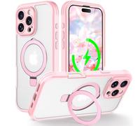 HIGLYCASE Custodia per iPhone 16 Pro costruita con pellicola protettiva e protezione per fotocamera, supporto magnetico invisibile [compatibile con MagSafe], copertura integrale a 360°, antiurto