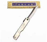 Higonokami Coltello tascabile pieghevole giapponese Coltelli Zenkou Manico in argento Realizzato in Giappone da Nagao Kanekoma (Lame 7 cm)
