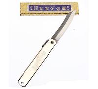 Higonokami Coltello tascabile pieghevole giapponese Coltelli Zenkou Manico in argento Realizzato in Giappone da Nagao Kanekoma (Lame 8,5 cm)
